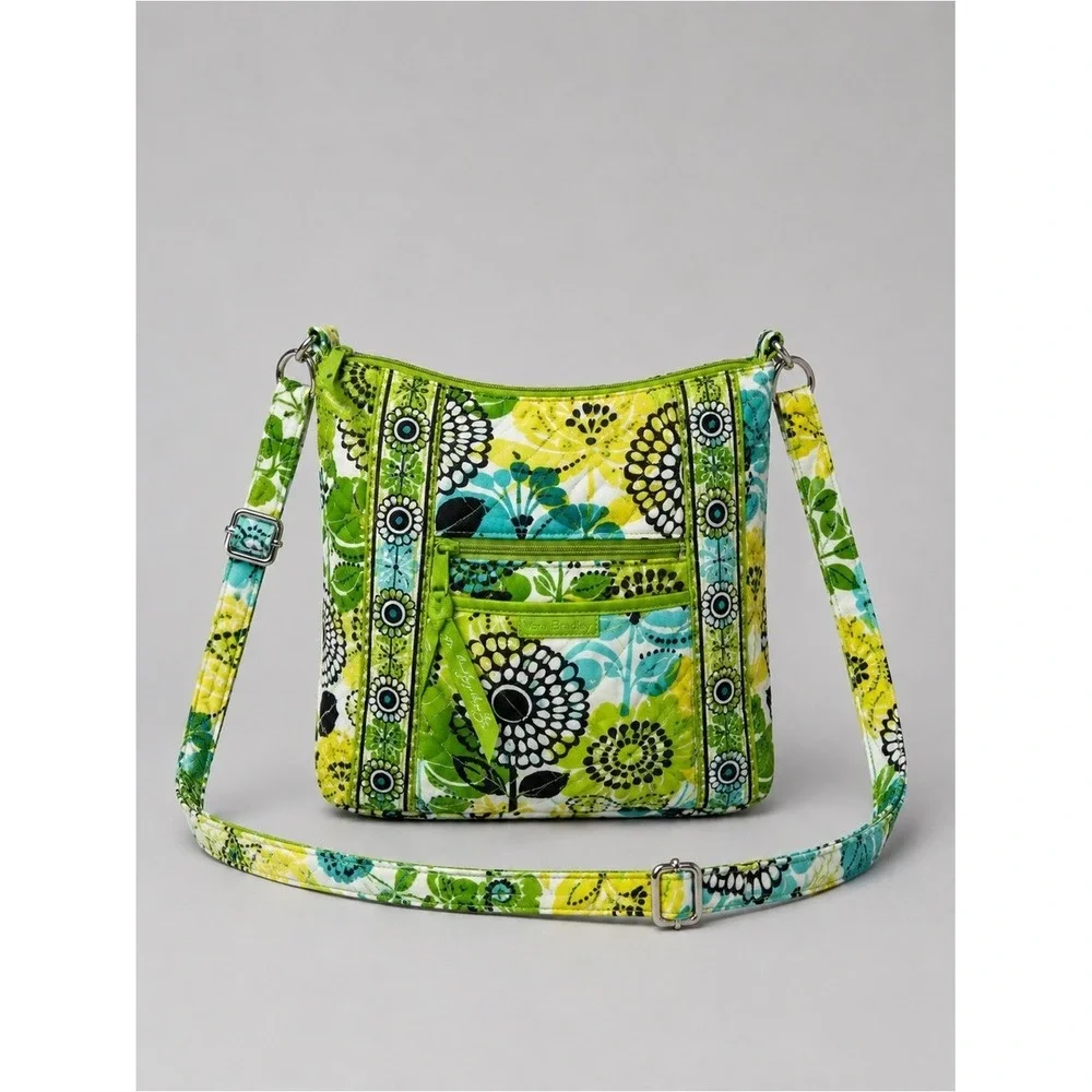 Vera Bradley Limes Up Hipster Crossbody Quilted Retired